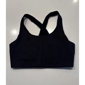 GIRLFRIEND COLLECTIVE Women’s Size Small Black Sports Bra Strappy Back Gym